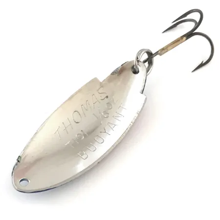 Thomas Buoyant Blinker, Hammered Nickel / Blue Trout, 5g, USA, #5416