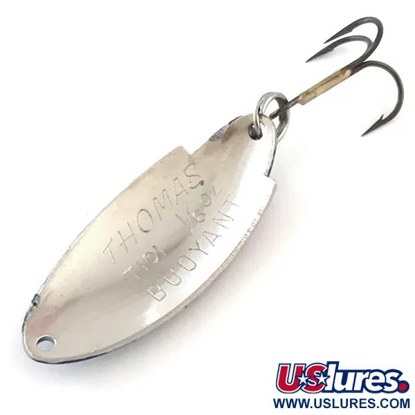 Thomas Buoyant Blinker, Hammered Nickel / Blue Trout, 5g, USA, #5416