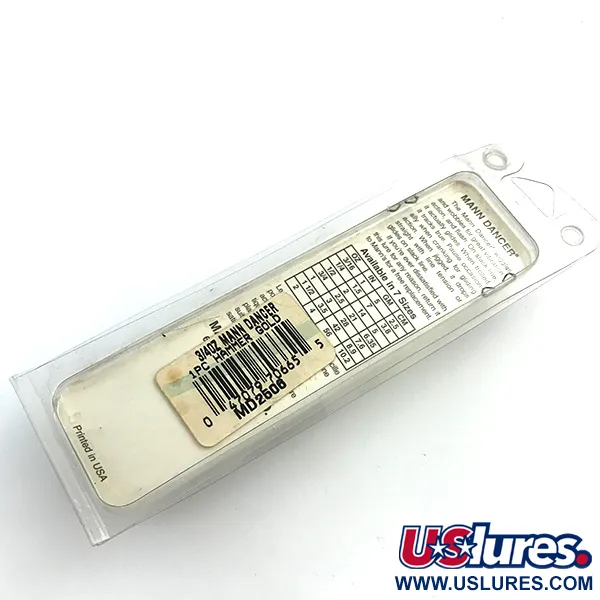 Mann's Dancer Blinker, Gehämmertes Gold, 21g, Federschwanz, #5458