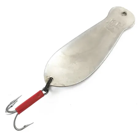 K-B Bait K-B Spoon 4 Blinker, Nickel, 40g, Vintage, #5506