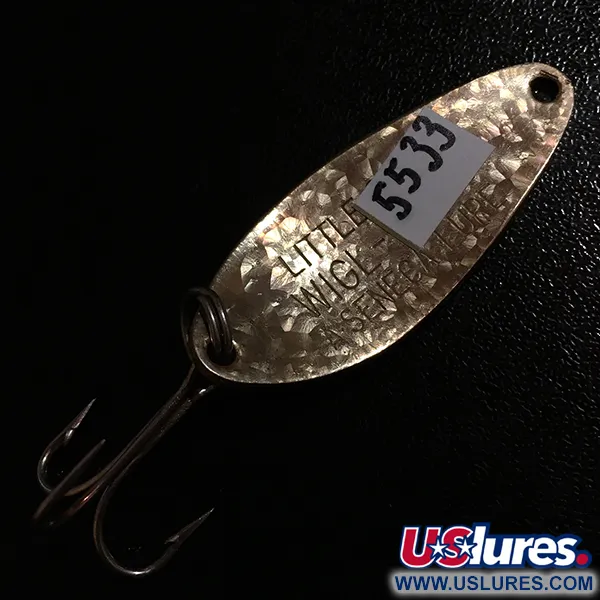 Seneca Little Cleo Crystal Blinker, Crystal / Gold, 7g, Vintage, #5533