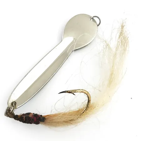 Glen Evans Loco 5 Blinker, Nickel Gehämmert/Blau, 28g, Dress. Haken #5549