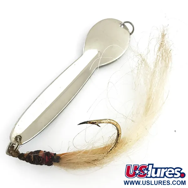 Glen Evans Loco 5 Blinker, Nickel Gehämmert/Blau, 28g, Dress. Haken #5549