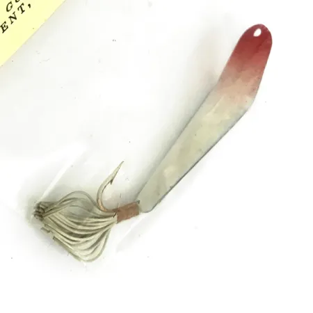 Weedless Barney Spoon Blinker, Rot / Weiß, 7g, Krautschutz, #5551