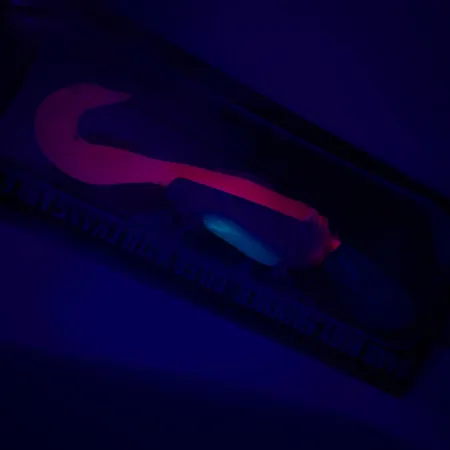 Montauk Mike's Gokai Hybrid-Wobbler, Blau/Rot, 14g, UV-aktiv, #5552