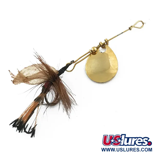 Joe's Flies Spinner, Gold, 1g, Feder-Trailer, #5562