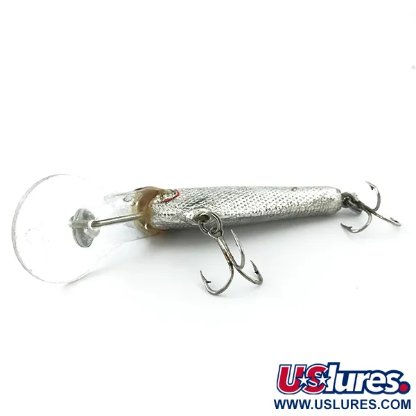 Bagley Small Fry Shad Crankbait, Silber, 9g, Schuppenmuster, #5569