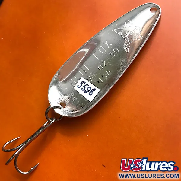 Blue Fox Strobe Aqua Blinker, Trout / Nickel, 10g, Vintage, #5598