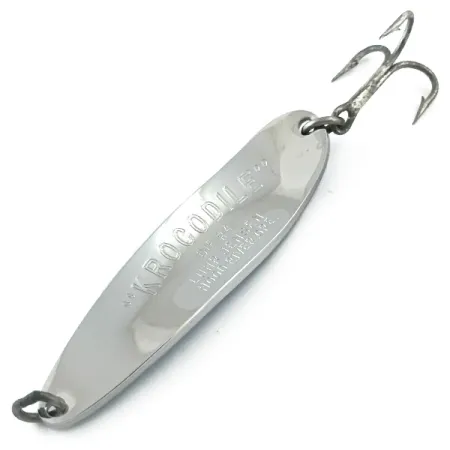 Luhr Jensen Krocodile Die #4 Blinker, Nickel / Blau, 19g, #5599