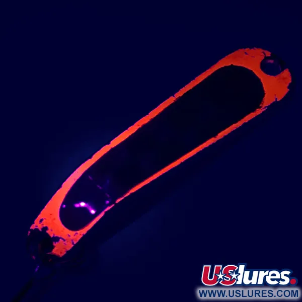 Luhr Jensen Hus-lure Blinker, Nickel/Orange UV Glow, 4g, #5610