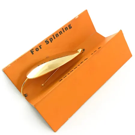 Vintage Johnson Silver Minnow Blinker, Gold, 9g, Krautschutz, #5632