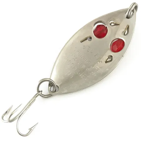 Hofschneider Red Eye Blinker, Nickel / Blau / Rot, 6,5g, Glasaugen, #5658