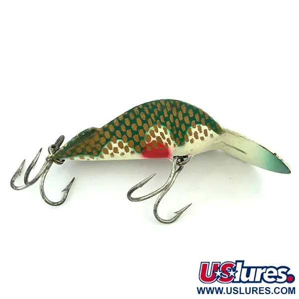 Buck Perry Spoonplug Spoon, Grün/Weiß/Gold/Rot, 7g, Struktur, #5670