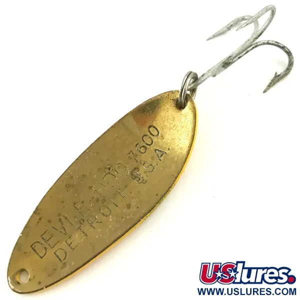 Dardevle Devle Dog 7600 Blinker, Five of Diamonds, 10g, Vintage, #5678