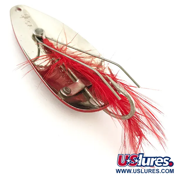 Eppinger Weedless Dardevle Dardevlet Blinker, Rot/Weiß/Nickel, 21g, #5680