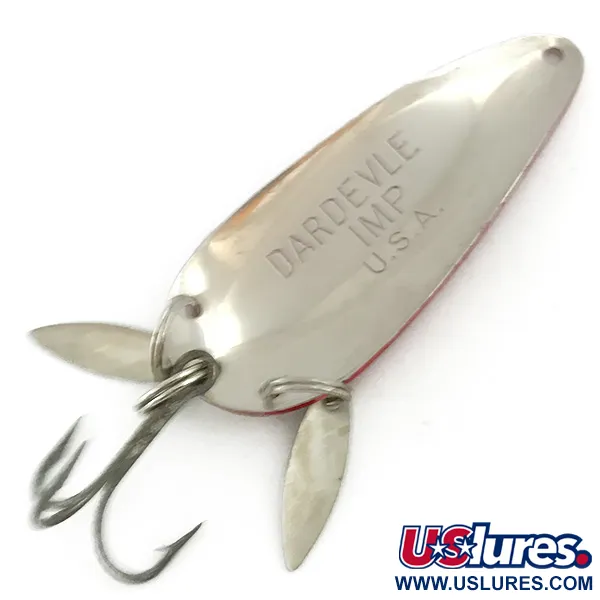 Eppinger Dardevle Imp Klicker Blinker, Rot/Weiß/Nickel, 11g, #5681