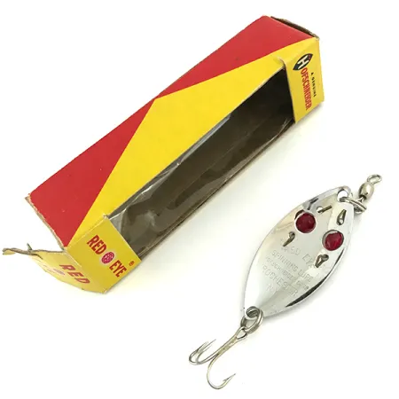 Hofschneider Red Eye Blinker, Nickel / Rot, 6.5g, Glasaugen, #5683