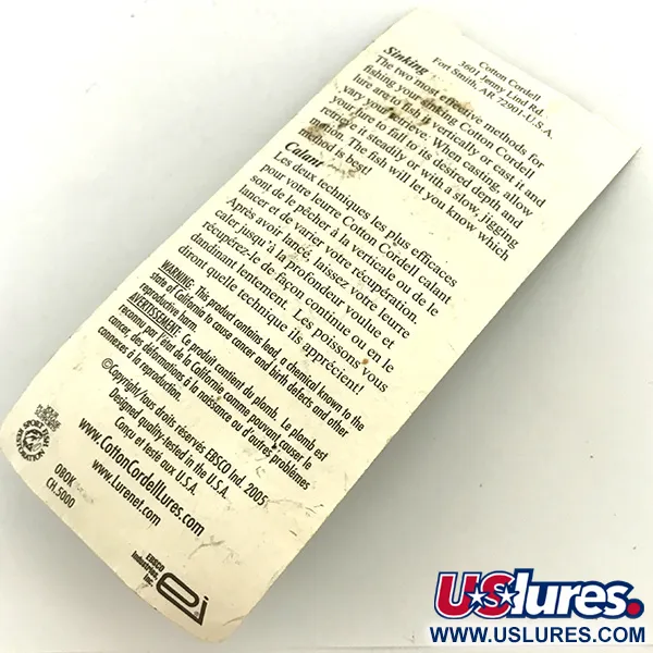 Cotton Cordell CC Spoon Jig, Hammerschlag-Nickel, 24g, sinkend, #5691