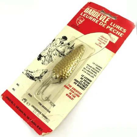 Dardevle Imp Klicker Blinker, Messing gehämmert, 11g, Klick-Effekt, #5699