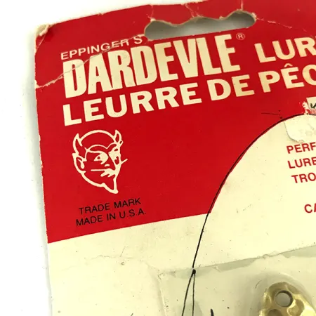 Dardevle Imp Klicker Blinker, Messing gehämmert, 11g, Klick-Effekt, #5699