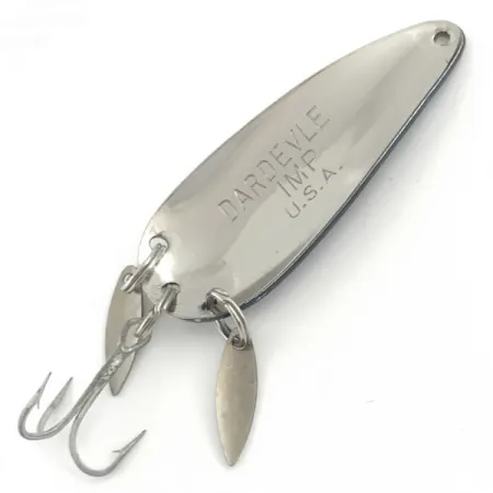 Dardevle Imp Klicker Blinker, Nickel / Blau, 11 g, Lockplättchen, #5711