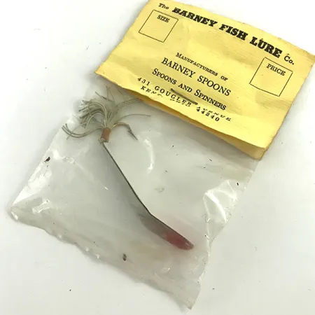 Weedless Barney Spoon Blinker, Weiß / Rot, 7g, Krautschutz, #5739