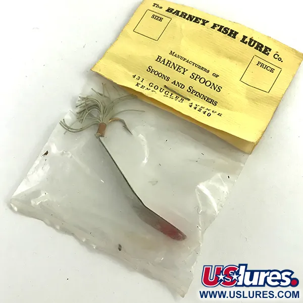 Weedless Barney Spoon Blinker, Weiß / Rot, 7g, Krautschutz, #5739