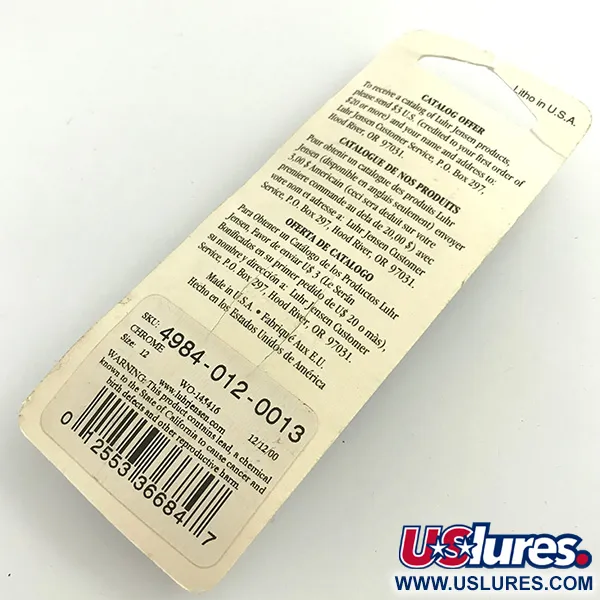 Luhr Jensen Tony Accetta Pet Spoon 12, Nickel, 2g, Krautschutz, #5741