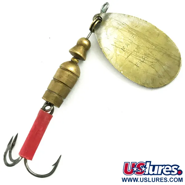 Mepps Aglia 3 Spinner, Gold, 7g, Vintage 1950er, #5754