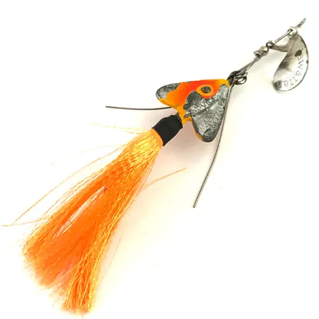 Fred Arbogast Hawaiian 2 Spinnerbait, Nickel / Orange, 9g, #5772