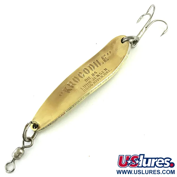 Luhr Jensen Krocodile Die #4 Blinker, Messing, 19g, Klassiker, #5778