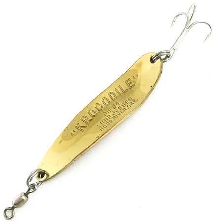 Luhr Jensen Krocodile Die #4 Blinker, Gold/Rot, 14g, Prisma, #5779