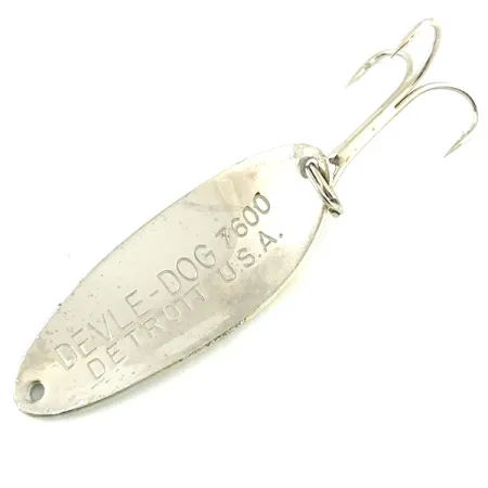 Dardevle Devle Dog 7600 Blinker, Grau/Nickel, 10g, Schuppenmuster, #5782