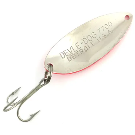 Eppinger Dardevle Devle Dog 7700 Blinker, Rot/Nickel, 14g, UV, #5783