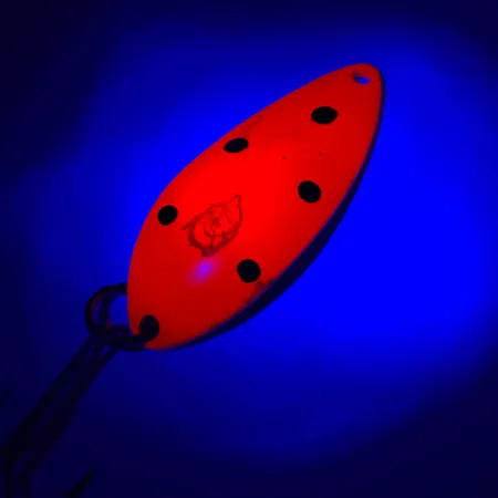 Eppinger Dardevle Devle Dog 7700 Blinker, Rot/Nickel, 14g, UV, #5783