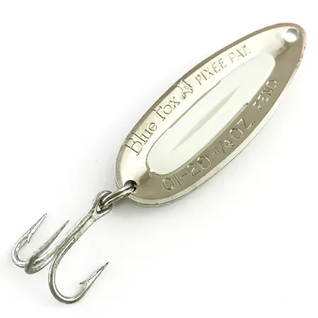 Blue Fox Pixee UV Blinker, Hammerschlag-Nickel/UV-Weiß, 7g, #5815