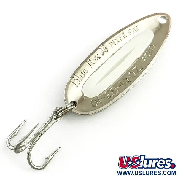 Blue Fox Pixee UV Blinker, Hammerschlag-Nickel/UV-Weiß, 7g, #5815