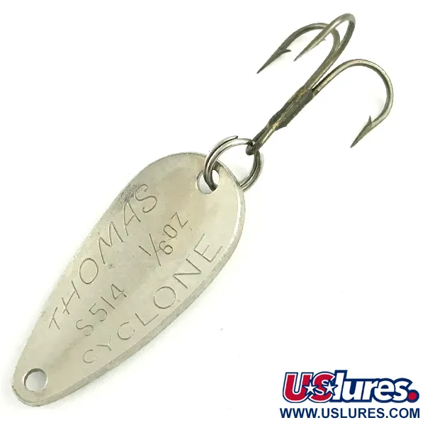 Thomas Cyclone Blinker, Silber / Rot, 4,3g, Schuppenmuster, #5818