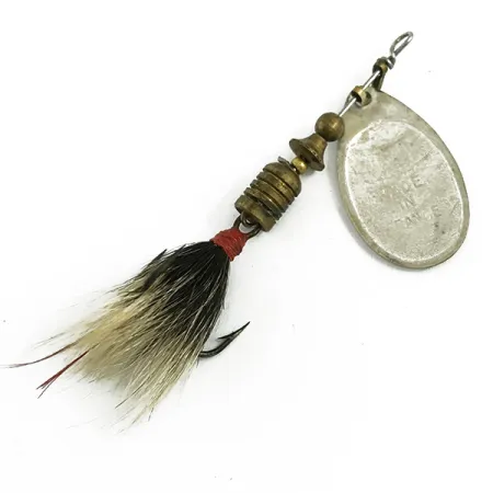 Mepps Aglia 3 dressed Spinner, Silber, 7,3g, Naturhaar-Dekor, #5830