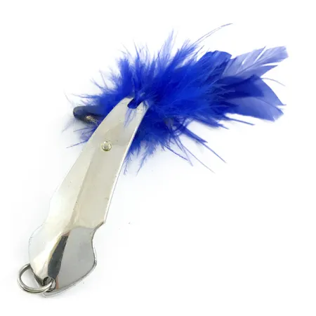 Tony Accetta Pet Spoon 14 Krautblinker, Nickel/Blau, 7g, Federn, #5857