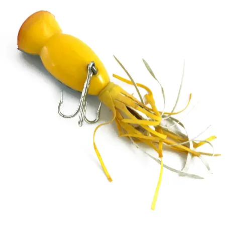 Fred Arbogast Hula Popper, Fire Tiger, 3g, Gummiskirt, #5867