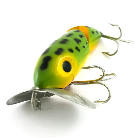 Fred Arbogast Jitterbug Jointed Oberflächenköder, Frog, 10g, #5868