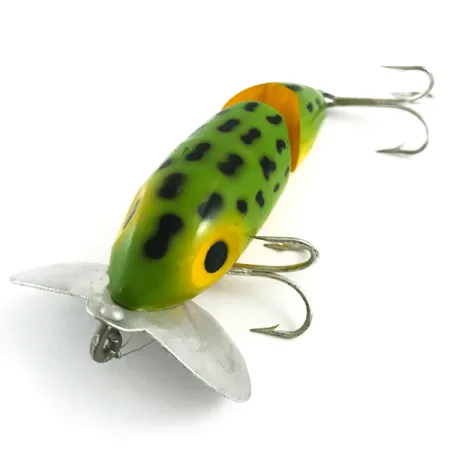 Fred Arbogast Jitterbug Jointed Oberflächenköder, Frog, 10g, #5868