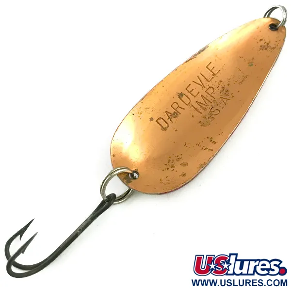 Eppinger Dardevle Imp Blinker, Rot/Weiß/Kupfer, 11g, Kupferheck, #5873