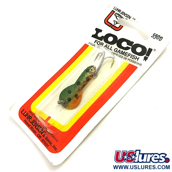 Luhr Jensen Loco 1UV Blinker, Barsch, 4g, UV-aktiv, #5900