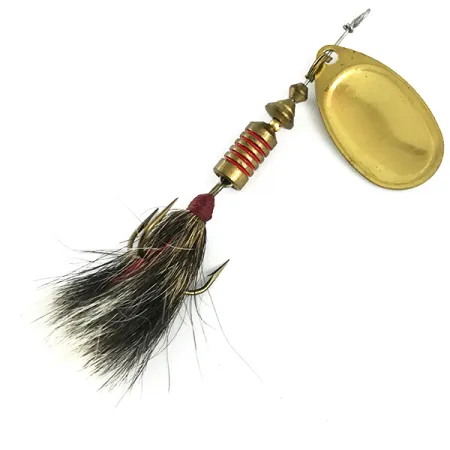 Mepps Aglia 3 Dressed Spinner, Gold, 7.3g, Eichhörnchenhaar, #5905