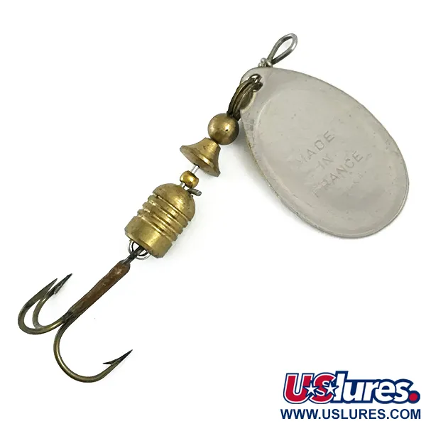 Mepps Aglia 2 (1950s) Spinner, Silber, 4,5g, British Patent, #5906