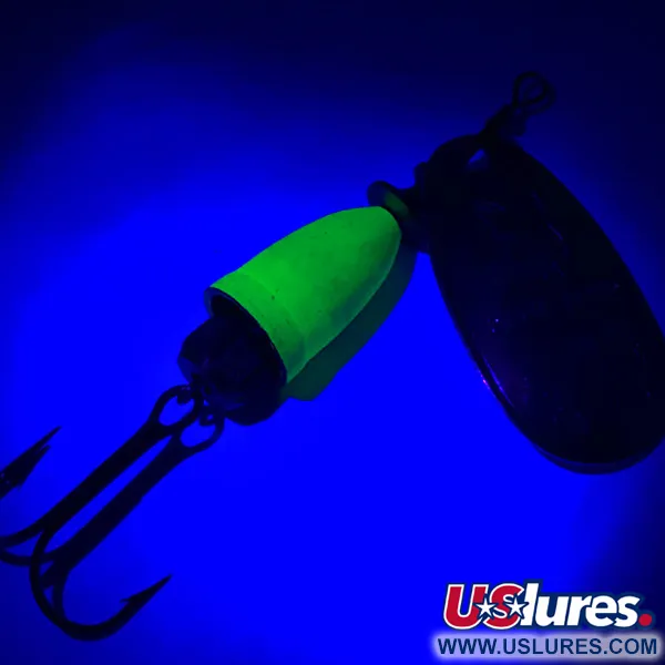 Blue Fox Super Vibrax 3 UV Spinner, Silber/Grün, 8g, UV-aktiv, #5927