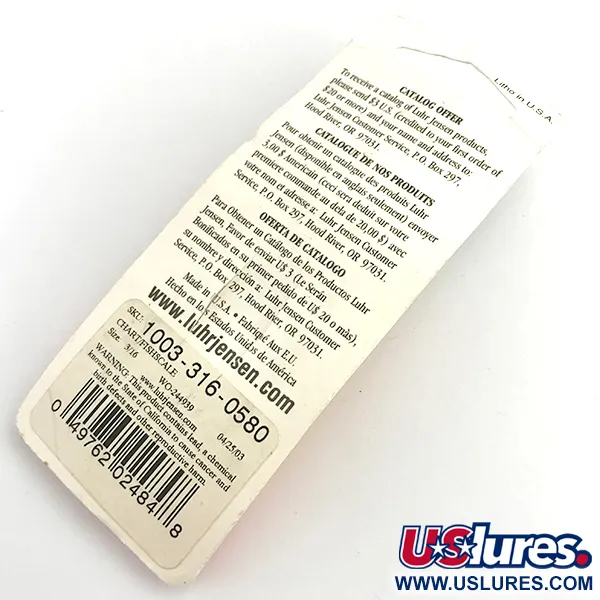 Luhr Jensen Krocodile UV Blinker, Yellow, 7g, UV-Finish, #5922