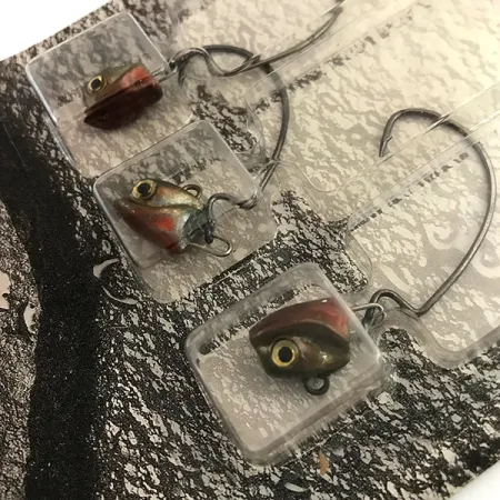 DUH!!! Head jig heads Kit Jigköpfe, Olive / Red / Black, 7g, Offset-Haken, #9462